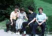 Daniel, Eva, Michael und Erwin Landau während eines Ausflugs