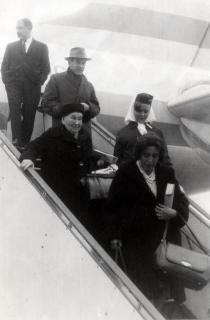 Regine Bendiner als Passagier der KLM