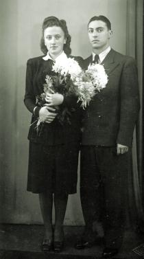 Sore-Reyze Goldman and her husband Isaac Goldman