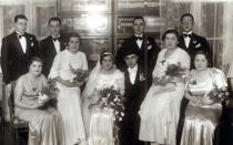 Dina Kitt and Solomon Stumer's wedding photograph