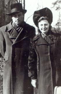 Siima Shkop with her husband Victor Mellov