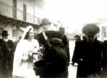 Magda Frischmann on a wedding before her deportation