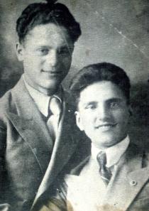 Efim Pisarenko's older brother Misha Pisarenko and his school friend