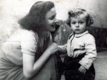 Clara Weber and her son
