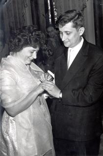 Mark Golub with his wife Maria Golub