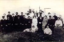 The wedding of Mina Gomberg's grandparents, Clara and Alter-Iona Rapoport