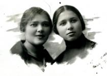 Frieda Stoyanovskaya and her aunt Gisia Stoyanovskaya-Peschanskaya