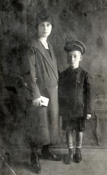 Aunt Esther with her elder son