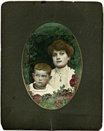 Erzsebet Radvaner´s mother Terez Gonczi with her son Laszlo Gonczi