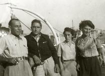 Liselotte Teltscherova and her fellow passengers on the ship from Palestine to Europe