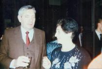 Juliana Sharik with her husband Yuri Sharik 