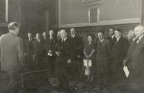 Miksa Domonkos at decoration ceremony in Budapest Parliament