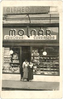 The Molnar shop on Thokoly Street 14, Budapest