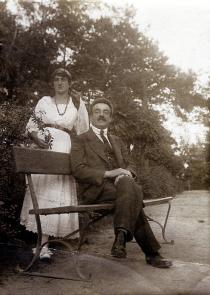 Czeslawa Tikitin and her father, Maurycy Drutowski