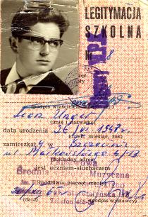 Leon Unger's student card
