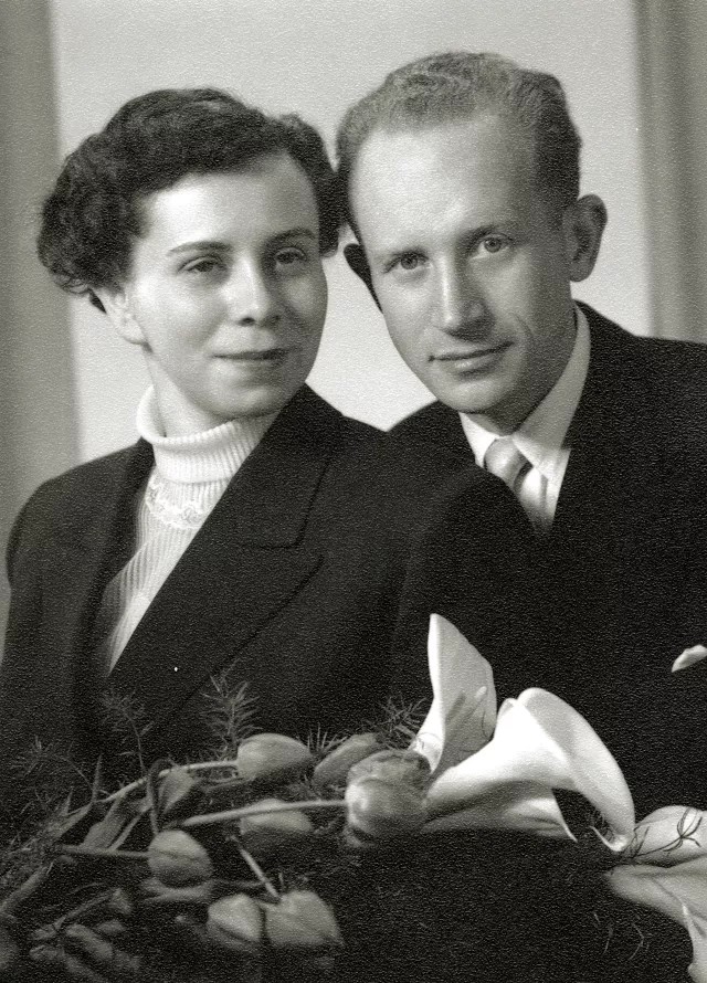 Hochzeitsfoto Dr. Otto Suschny und Kitty Suschny, geb. Pistol, im Jahre 1954
