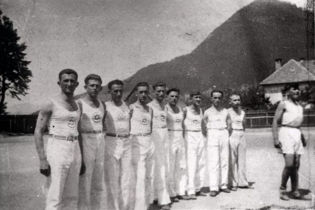 Men of the Maccabi sports club in Prievidza