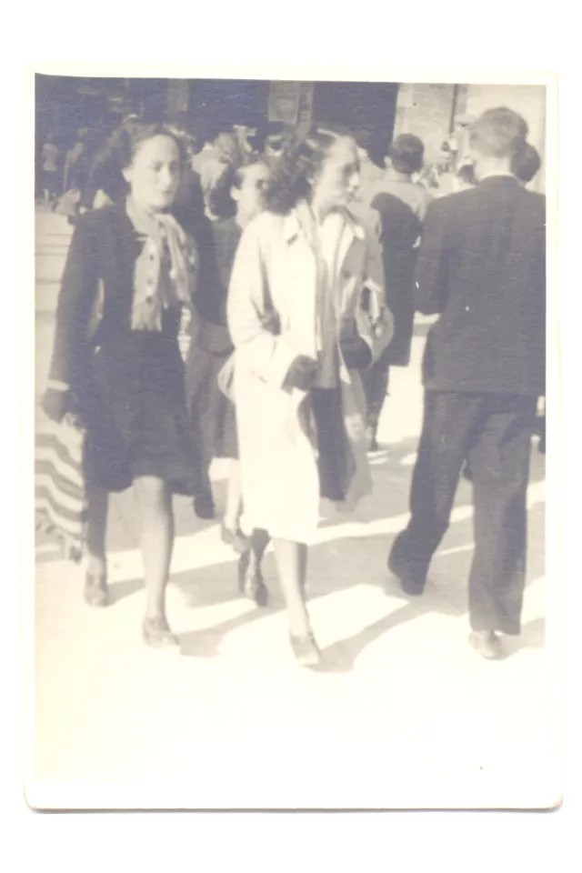 Eda Saporta and Matilde Dzivre right after the war