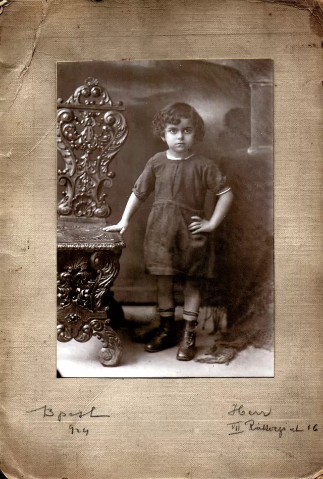 Klara Karpati as a child