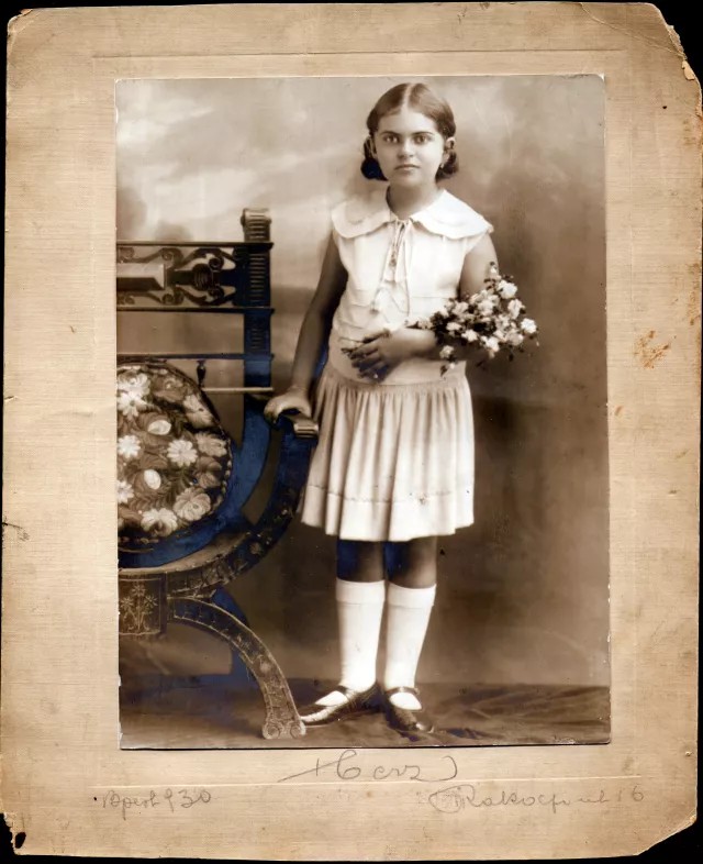 Klara Karpati as a young girl