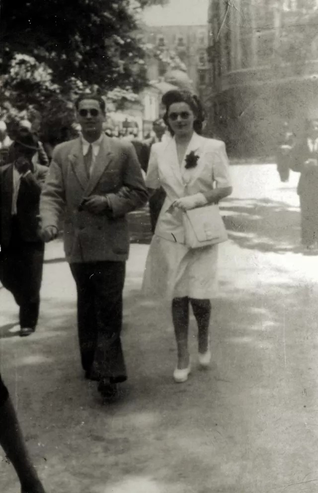 Sylvia und Leon Segenreich frisch verheiratet in Bukarest