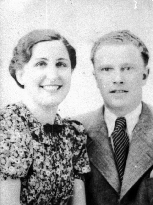 Ruzena Jocker with her husband, Emil Jocker