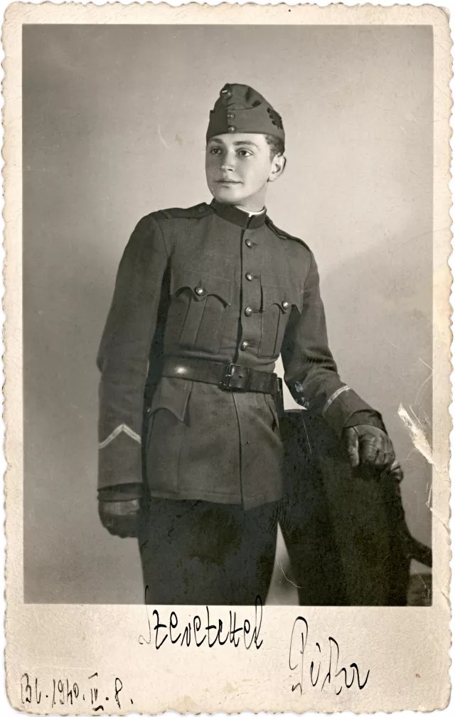 Istvan Endrei in military uniform