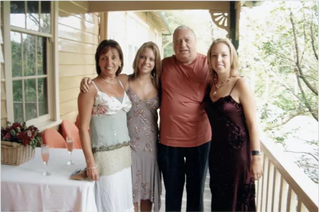 Thomas Molnar with his daughter and granddaughters
