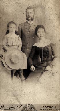 Ferenc Sandor's mother Julia Sandor with her parents Ferenc and Janka Rosenthal