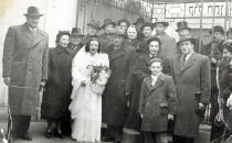 Hochzeitsfoto von Eva und Lajos Eichler kurz nach dem Krieg in Budapest