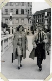 Meine Eltern Miriam und Eduard Wonsch auf der Flucht in Ljubljana