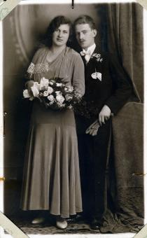 Hochzeitsfoto meiner Eltern Eduard Wonsch und Miriam Wonsch geb.Wilcek