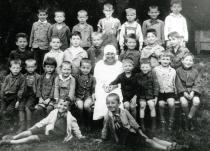 Oskar Rosenstrauch im jüdischen Kindergarten in Wien
