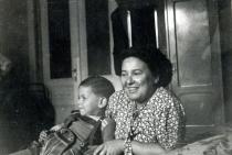 Rosa Rosenstein with her son Zwi Bar-David