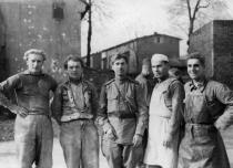 Leo Luster in Kattowitz mit Polen und russischen Soldaten