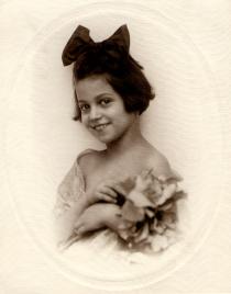 Kati Erdos as a little girl