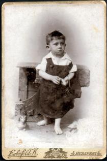 Kati Andai's second husband Erno Andai as a child