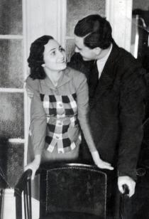 Haim Molhov with his wife Regina Molhova