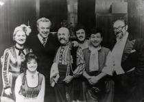 Jul Levi with his colleagues after a premiere