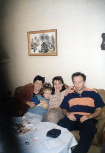 Irina Santurdjiyan with relatives