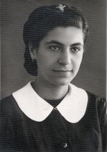 Matilda Israel in school uniform