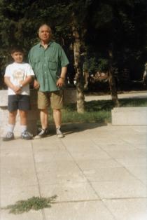 Rafael Beraha with his grandson Avishay Beraha