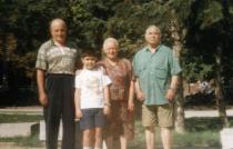 Rafael and Ganka Beraha with their grandson Avishay and Ganka's brother Todor Pashkov