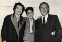 The Anski family after a premiere
