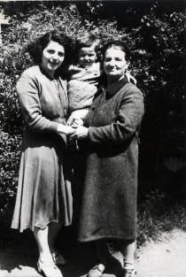 Sonya Lazarova, her son Orlin Lazarov, and her mother Berta Nusan