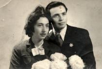 Sofi and Nissim Uziel's wedding portrait