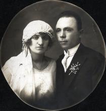 The wedding photo of  Ester Bohoracheva and Iacob Bohorachev