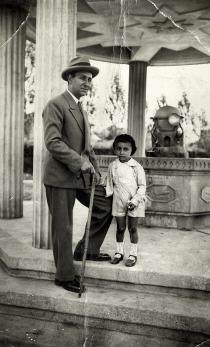 Anna Danon's uncle Iosif Aladjem with his son Marsel Aladjem