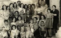 Anna Danon with relatives during the internment in Vidin