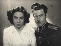 Adela Hinkova with her future husband Dimitar Hinkov